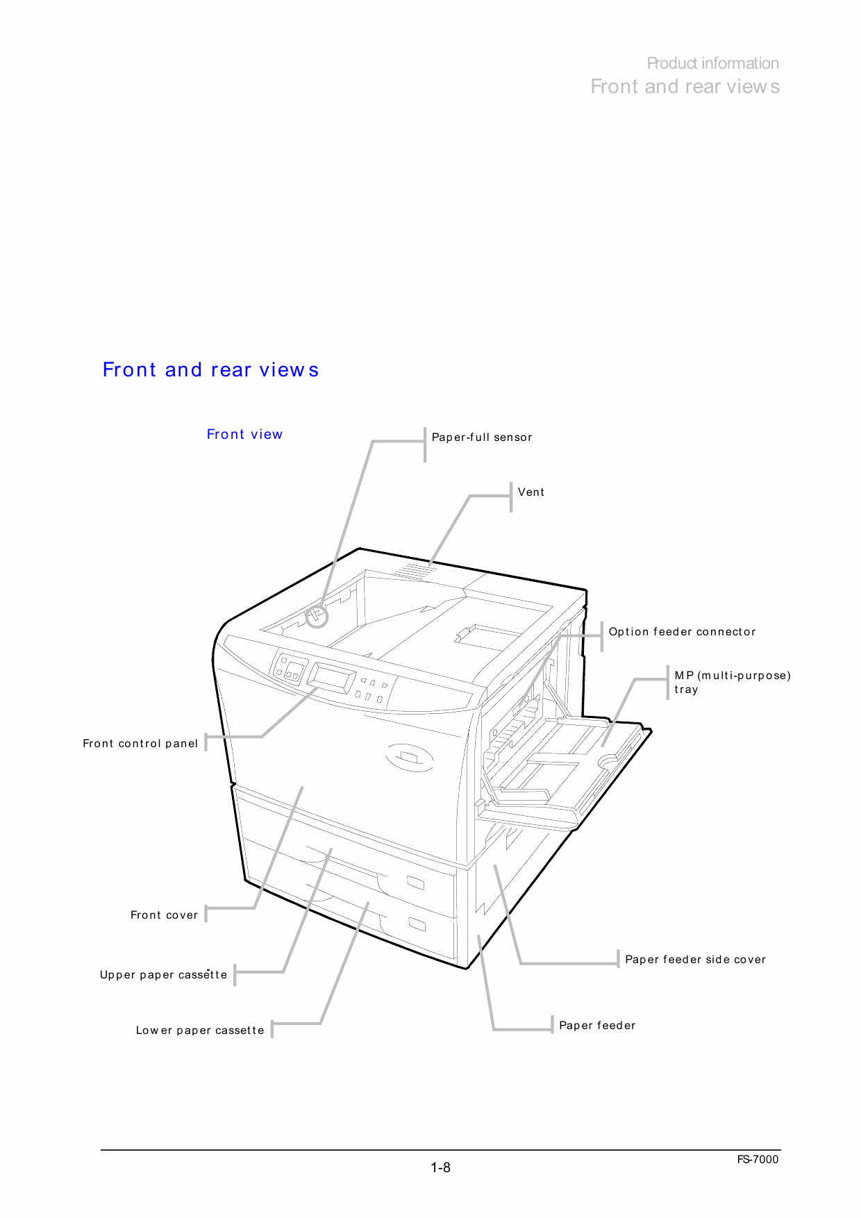 KYOCERA LaserPrinter ECOSYS-FS-7000 Parts and Service Manual-2